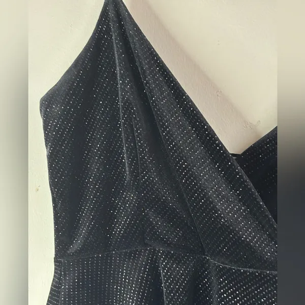 Chocolate Black Sparkle Women’s Tank Top Size L - Image 5