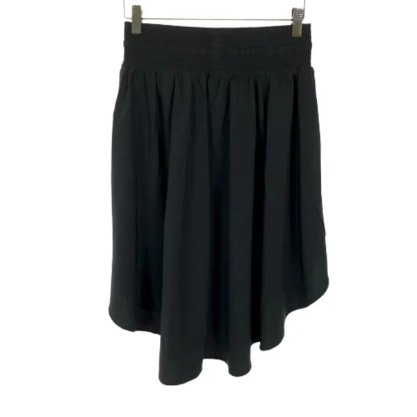 Womens Size 6 Lululemon Black Pull On A-Line Midi Skirt - Image 3