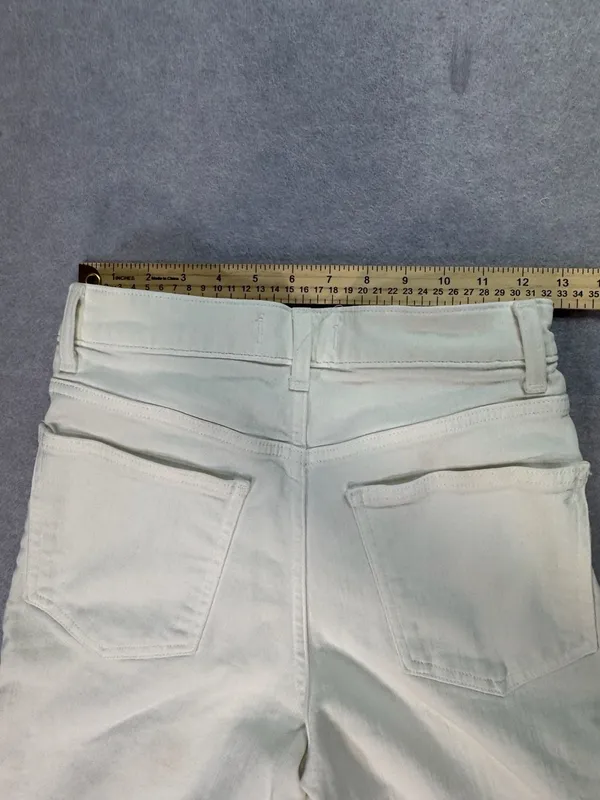Madewell Flared Wide-Leg Jeans White Size 26 - Image 5