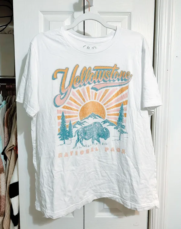 Pink Lily Yellowstone Graphic Tee - Image 2