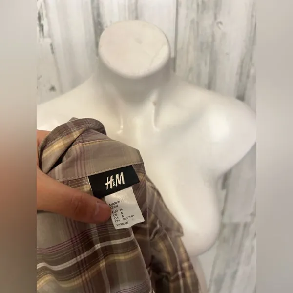 Plaid dress Brown Size 6 - Image 5