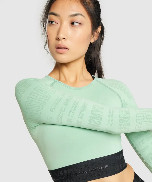 Gymshark mint long sleeve shirt - Image 2