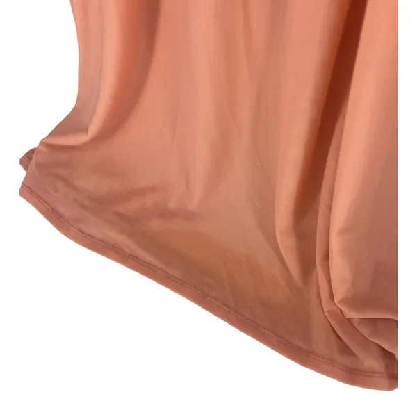 STAUD Kanha Reversible Mesh Halter Maxi Dress Orange Pink XL‎ - Image 12