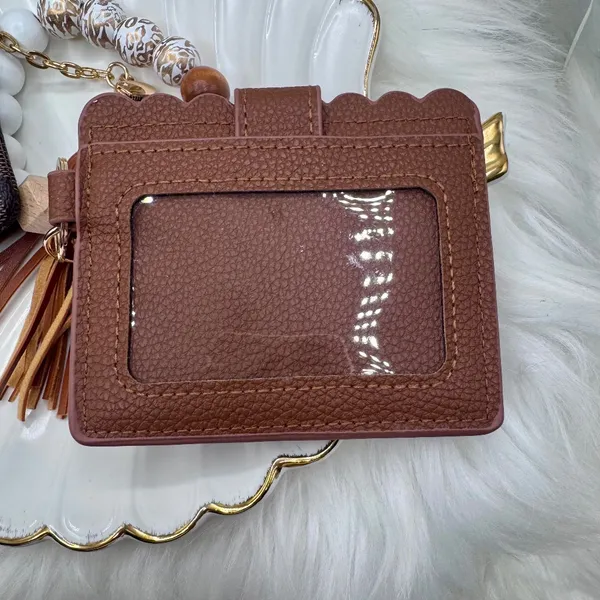 Mama Double Joy Wallet Wristlet Style D Brown - Image 5