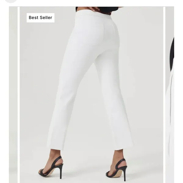 Spanx Tall On-the-go Kick Flare Pant w Ultimate Opacity Technology Classic White - Image 2
