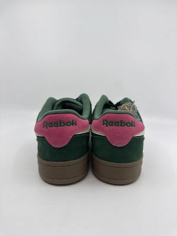 Reebok Club C Grounds Green Natural Pink Suede Sneakers Women's Size 8 NIB - Image 5