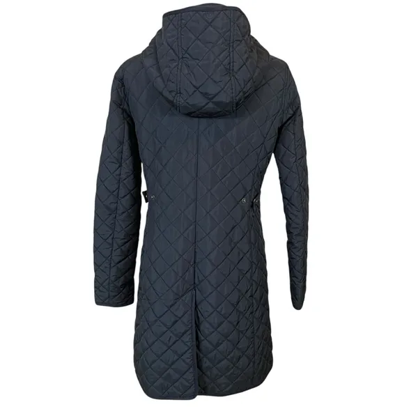 Lauren Ralph Lauren Black Quilted Coat with Removable Hood - Image 15