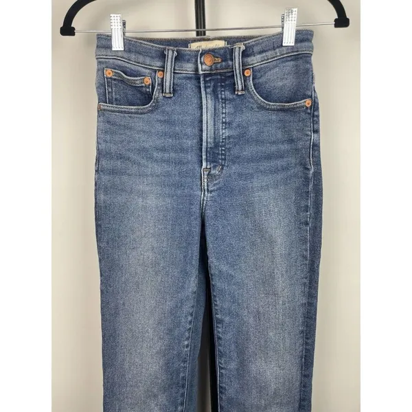 Madewell Women's Medium Blue‎ Wash Stretch The Perfect Vintage Jean Size 25 - Image 3