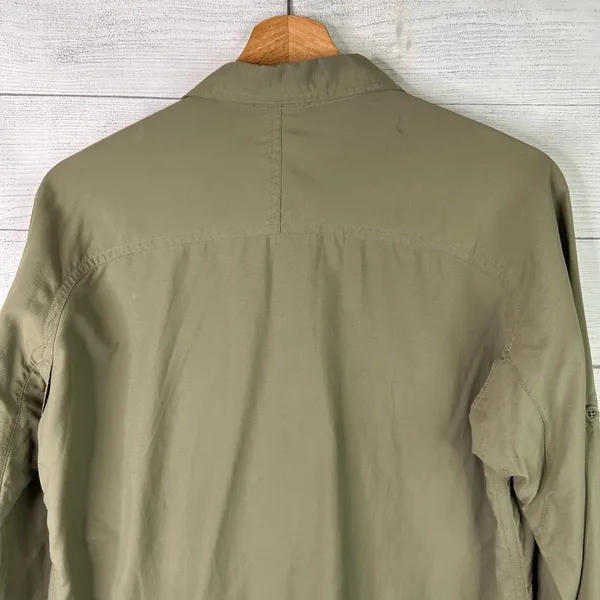 Columbia Women GRT Medium Olive Green Long Sleeve Button-Up Shirt Fishing Hiking - Image 5