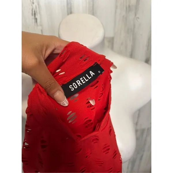 Red long sleeve top Red - Image 5