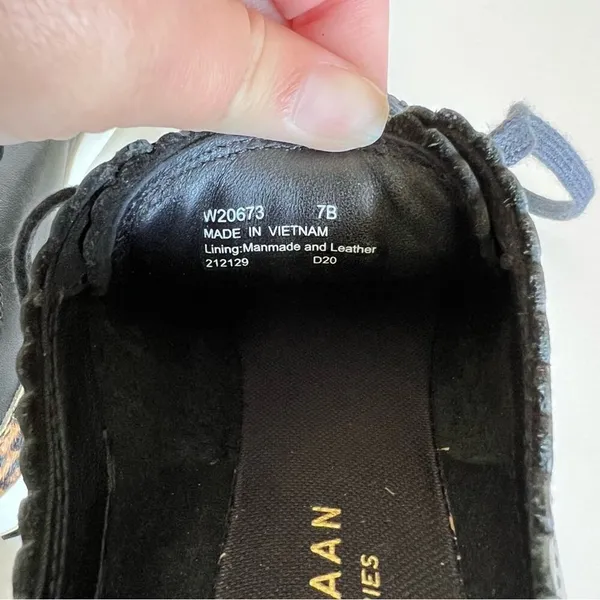 Cole Haan GP‎ Leather & Cow Hair Tennis Sneakers - Image 7