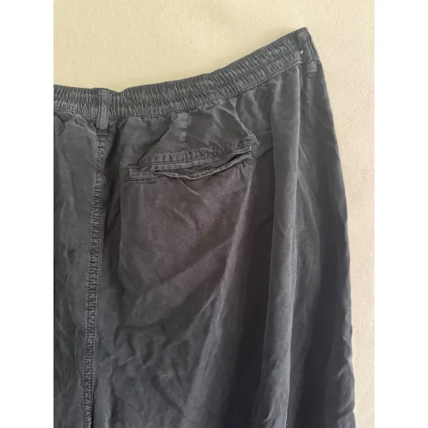 Aerie XL Lyocell Relaxed Pants Washed Black Elastic Waist MSRP $55 - Image 8