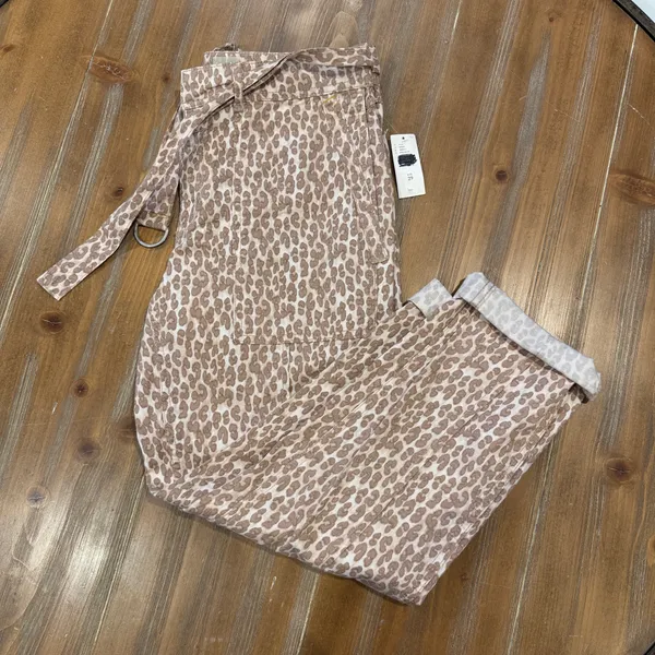 Anthropologie The Wanderer Leopard Print Women's 29 Utility Tapered Pants NWT - Image 3