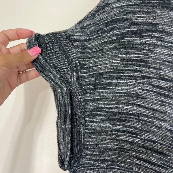 Anthropologie Cloth & Stone Gray Lori Knit Midi Dress Medium Women - Image 4