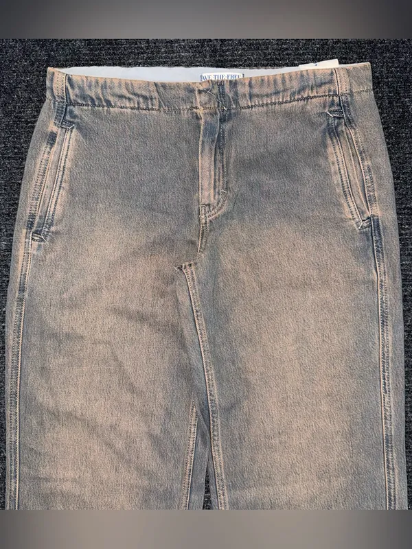 We The Free People NWT Castella Low Rise Boot Cut Jeans Size 28 90s Boho Earthy - Image 5