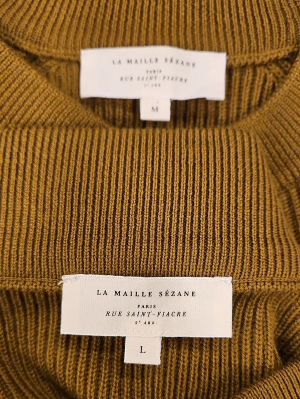 💕SEZANE💕 Ribbed Knit Set: Sami Jumper (Medium) + Naelle Skirt (Large) Green - Image 15