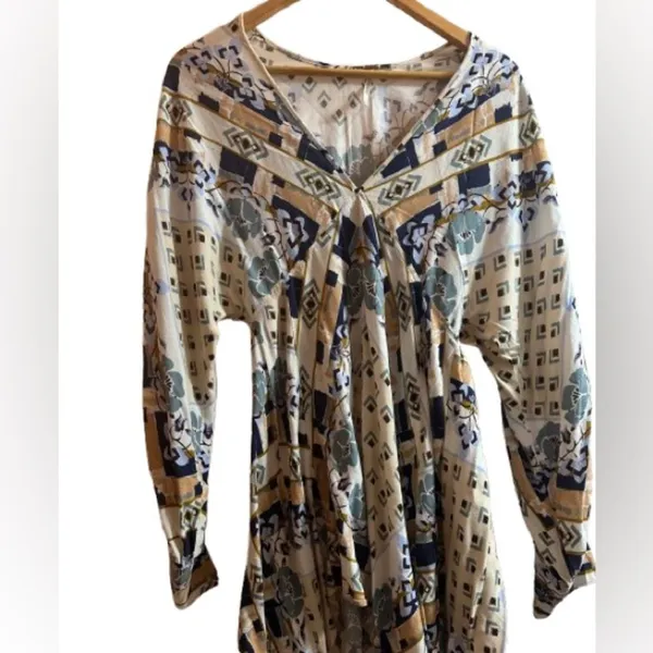 Free People Multicolor Floral Geometric Dress - Image 3