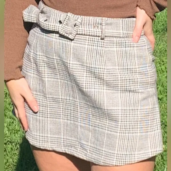 Sadie & sage plaid skort Brown Size M - Image 3