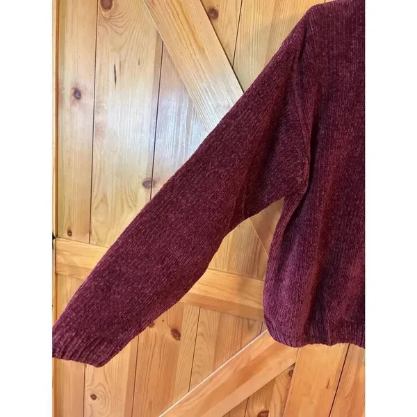 VINTAGE Princeton Club Maroon Pullover Sweater Size Large (8745) - Image 3