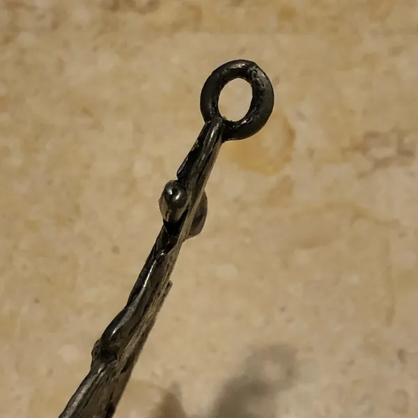 Large Pewter Cowgirl Pendant or Christmas Ornament 4” - Image 4