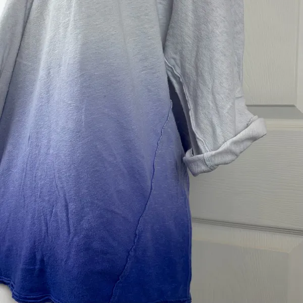 We The Free purple ombre slouchy linen-cotton top - Image 5