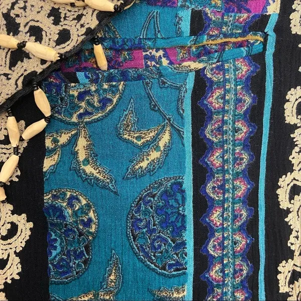 Vintage 80’s Michael Taylor Paisley Print Rayon Blazer Jacket - Image 8