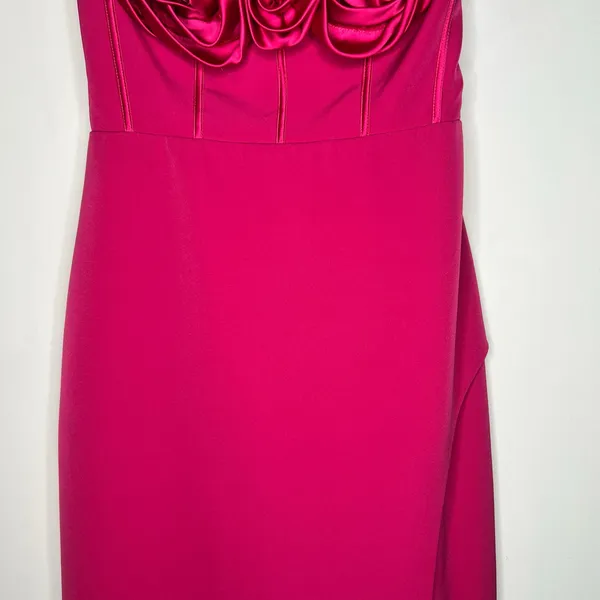 Monique Lhuillier Rosette Coreset Maxi Dress Size 6 - Image 9