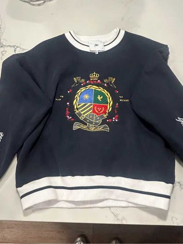 Yellow The Label Herald Crest Sweatshirt - XS - Image 4