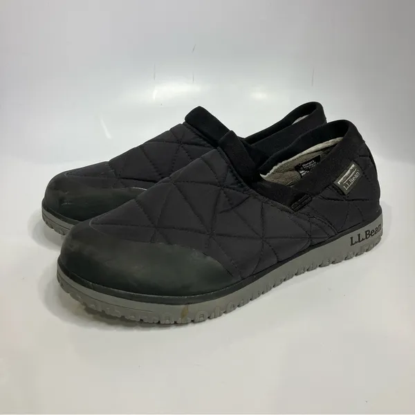 L.L. Bean Ultra light prima loft slip on shoes black‎ quilted size 9 - Image 4