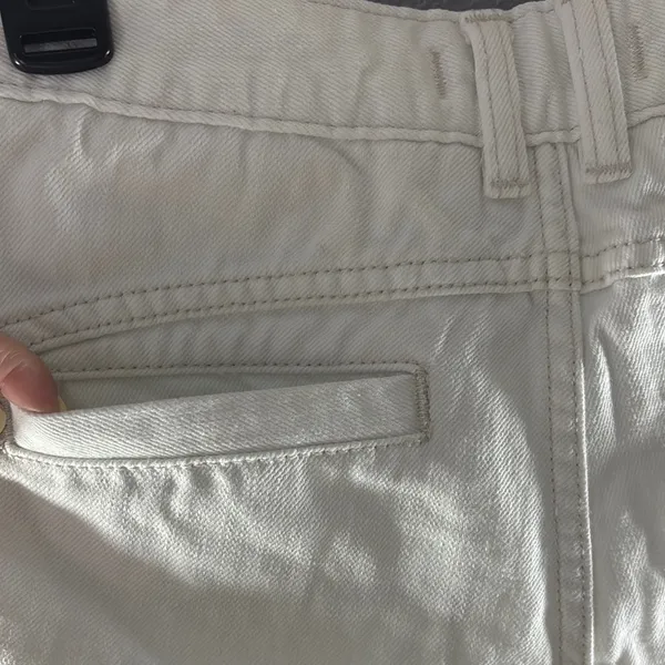 Free People Sweet Surrender White Jean Shorts - Image 10