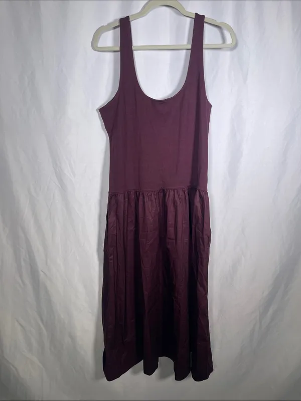 Old Navy Womens Sleeveless Midi Dress Plum Purple Xl - Image 6