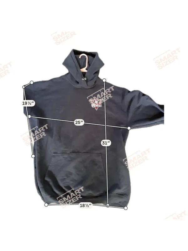 Women's Black Red Graphic Hoodie L - Image 3