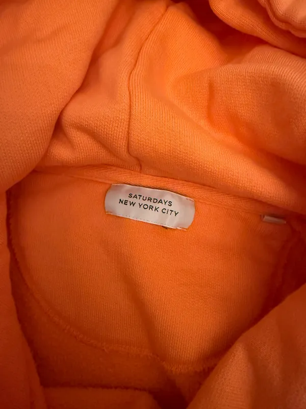 Saturday’s hoodie Orange Size M - Image 3