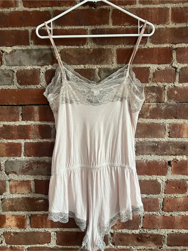 Eberjey Marry Me Teddy Pale Pink Lace Trim Size Small - Image 3
