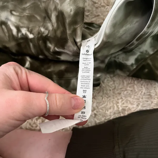 Lululemon Align Tank Diamond Dye Army Green Size 10 - Image 4