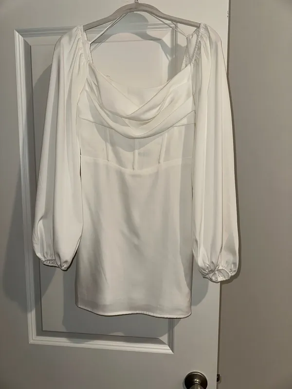 White Princess Polly Mini Dress - Image 2