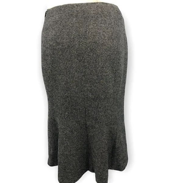 Lauren Ralph Lauren wool black beige flat front skirt - Image 4