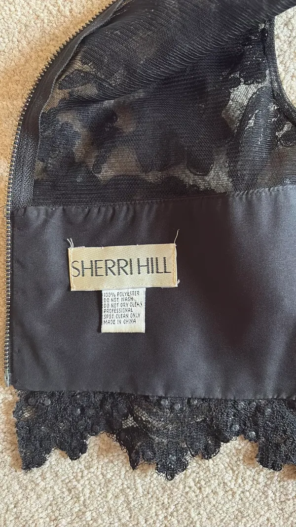 Sherri Hill Prom Two-Piece Dress Black - Image 3