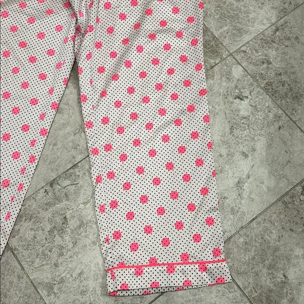 Victoria’s Secret Polka Dot satin Pajama Pants Pink Dots Large - Image 10