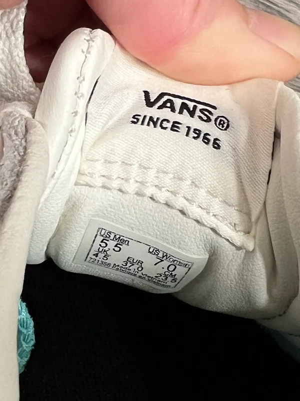 Vans off white cheetah print stripe sneakers - Image 5