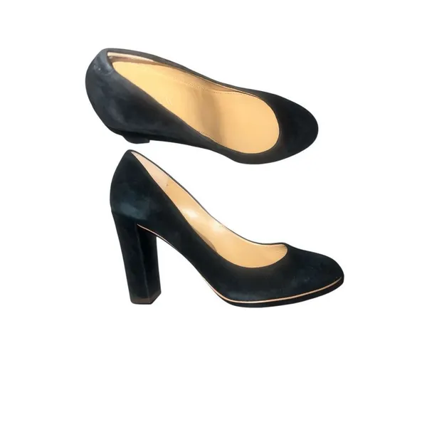 J.Crew Olive Suede Black Sz 7 Pumps - Image 3