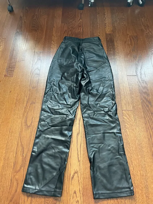 Abercrombie Leather Pants 90s Staright Curve Love - Image 2