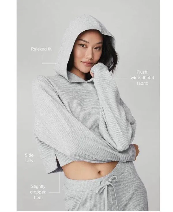 Alo Muse Hoodie Athletic Heather Grey S - Image 5