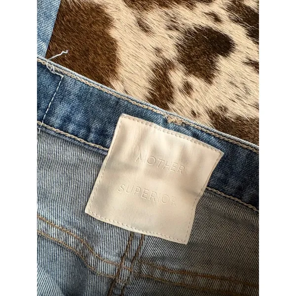 MOTHER Superior Denim In Tippy Top Frisky Flood in Crashing Size 29 - Image 4