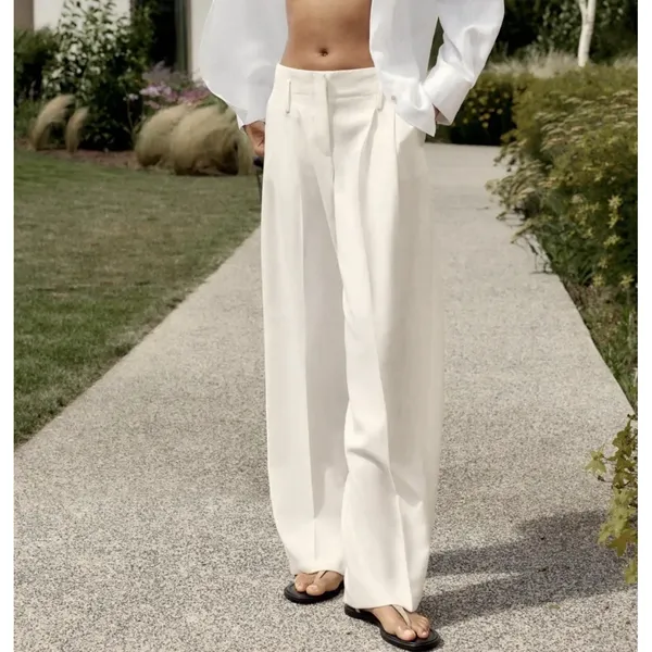 Zara Ecru Pants Straight Leg Resort Minimalist Capsule Normcore Copenhagen - Image 6