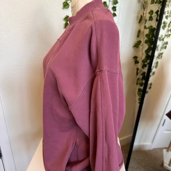 lululemon sweatshirt oversized size XS Broken Beats Plum athletic - Image 3