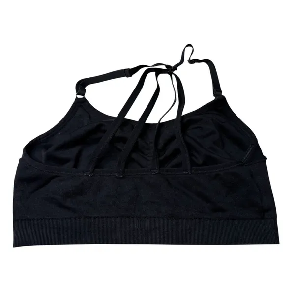Unbranded Black Seamless Racerback Sports Bra No Pads No size tag Size Medium - Image 3