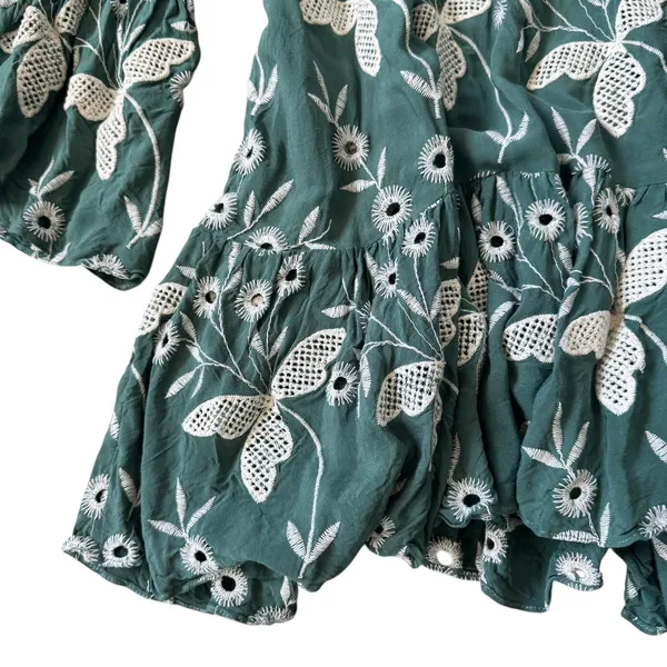 Charina Sarte Resort Mini Dress Green - Image 8
