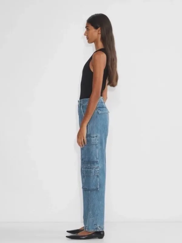 Denim Forum Aritzia The '90s Millie Hi-Rise Cargo Jean Size 25 - Image 2