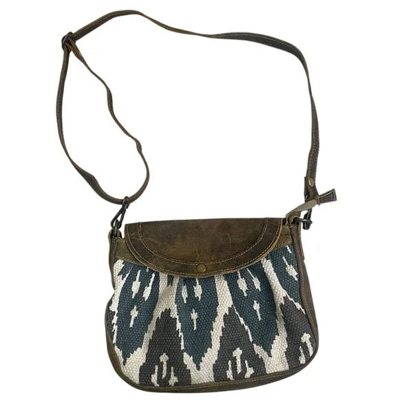 Myra Bag Seeker Leather Crossbody shoulder Handbag Canvas‎ Purse Aztec - Image 2